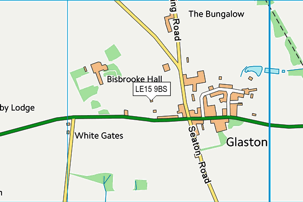 LE15 9BS map - OS VectorMap District (Ordnance Survey)