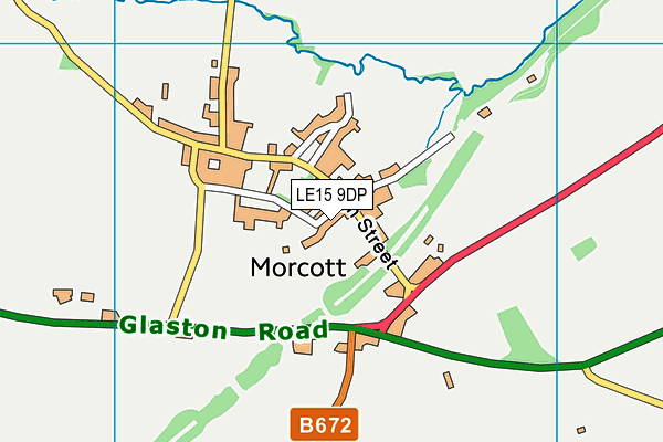 LE15 9DP map - OS VectorMap District (Ordnance Survey)