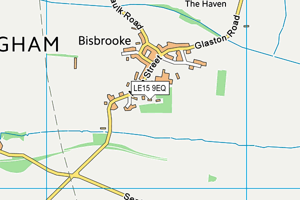 LE15 9EQ map - OS VectorMap District (Ordnance Survey)