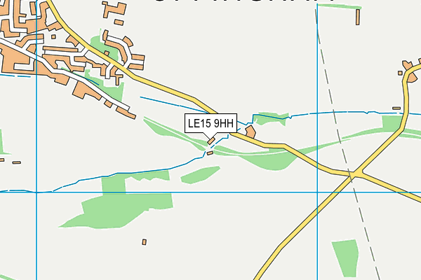 LE15 9HH map - OS VectorMap District (Ordnance Survey)