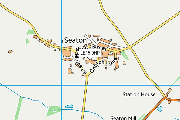 LE15 9HP map - OS VectorMap District (Ordnance Survey)