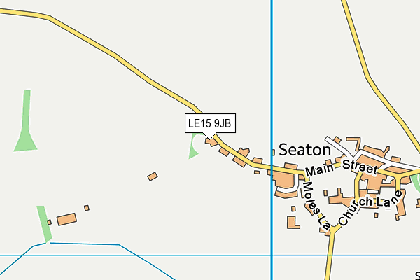 LE15 9JB map - OS VectorMap District (Ordnance Survey)