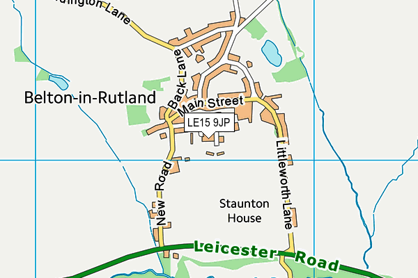 LE15 9JP map - OS VectorMap District (Ordnance Survey)