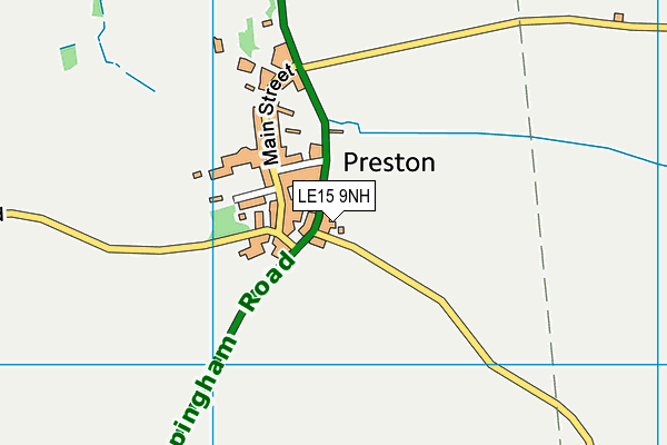 LE15 9NH map - OS VectorMap District (Ordnance Survey)