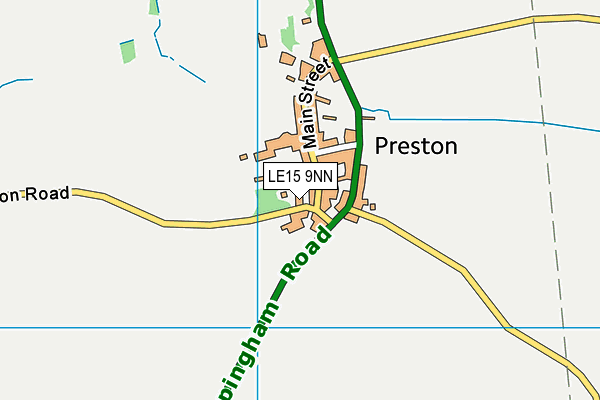 LE15 9NN map - OS VectorMap District (Ordnance Survey)