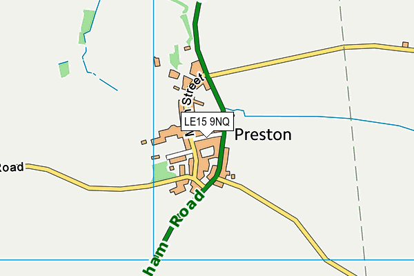 LE15 9NQ map - OS VectorMap District (Ordnance Survey)