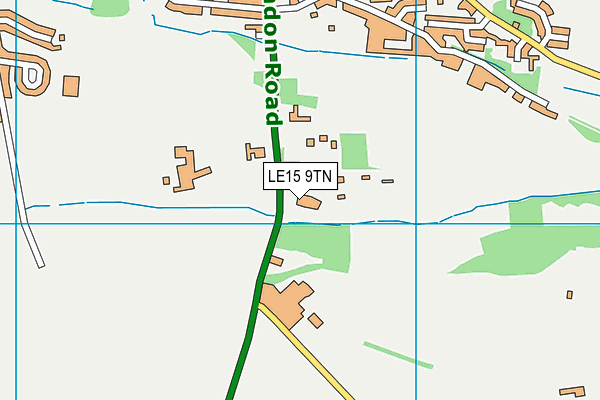 LE15 9TN map - OS VectorMap District (Ordnance Survey)