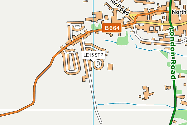 LE15 9TP map - OS VectorMap District (Ordnance Survey)