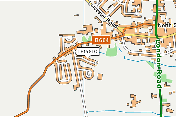 LE15 9TQ map - OS VectorMap District (Ordnance Survey)