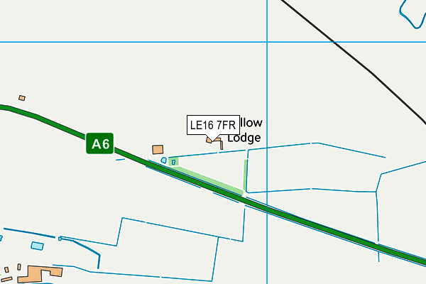 LE16 7FR map - OS VectorMap District (Ordnance Survey)