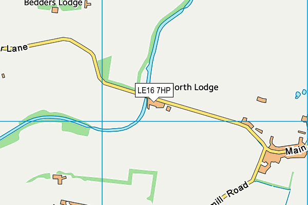 LE16 7HP map - OS VectorMap District (Ordnance Survey)