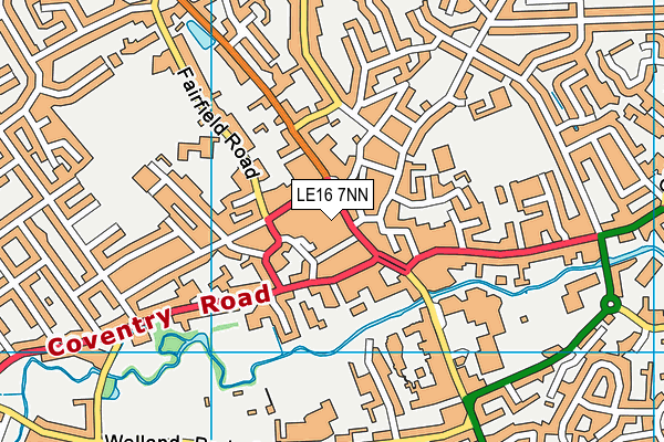 LE16 7NN map - OS VectorMap District (Ordnance Survey)