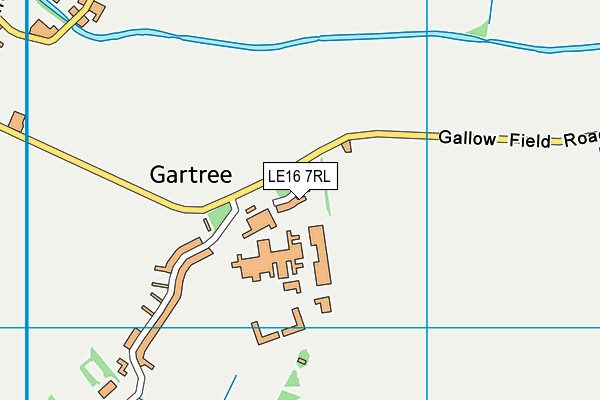 LE16 7RL map - OS VectorMap District (Ordnance Survey)