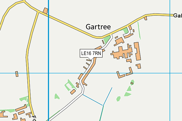 LE16 7RN map - OS VectorMap District (Ordnance Survey)