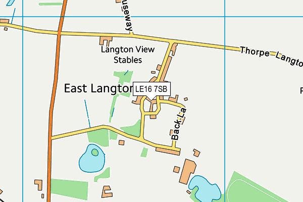 LE16 7SB map - OS VectorMap District (Ordnance Survey)