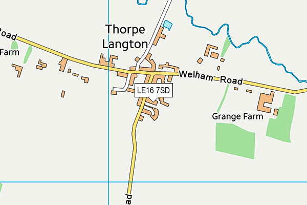 LE16 7SD map - OS VectorMap District (Ordnance Survey)