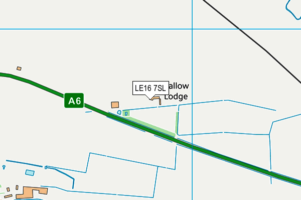 LE16 7SL map - OS VectorMap District (Ordnance Survey)