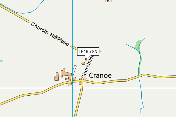 LE16 7SN map - OS VectorMap District (Ordnance Survey)