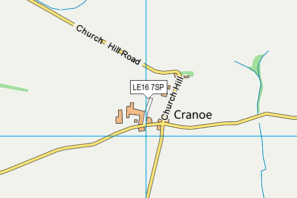 LE16 7SP map - OS VectorMap District (Ordnance Survey)