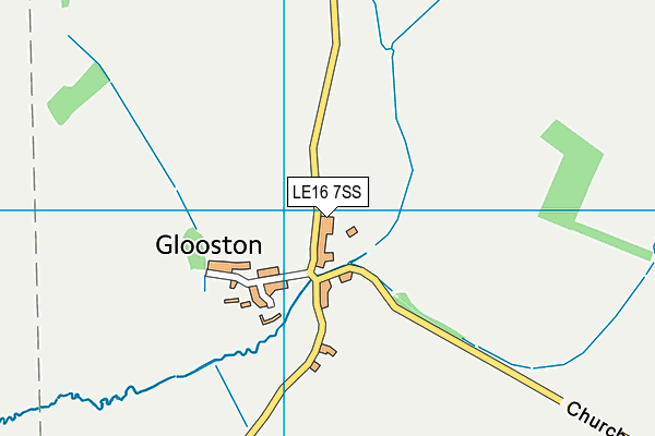 LE16 7SS map - OS VectorMap District (Ordnance Survey)