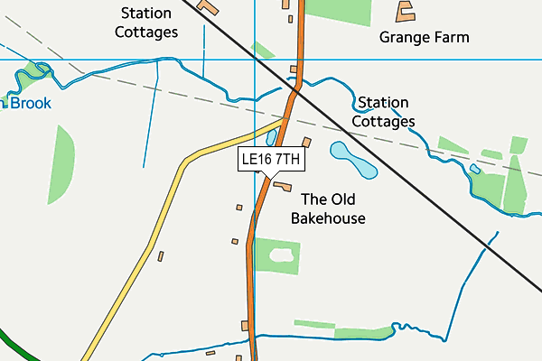 LE16 7TH map - OS VectorMap District (Ordnance Survey)