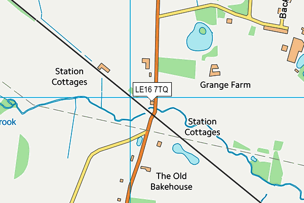 LE16 7TQ map - OS VectorMap District (Ordnance Survey)