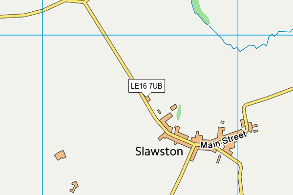 LE16 7UB map - OS VectorMap District (Ordnance Survey)