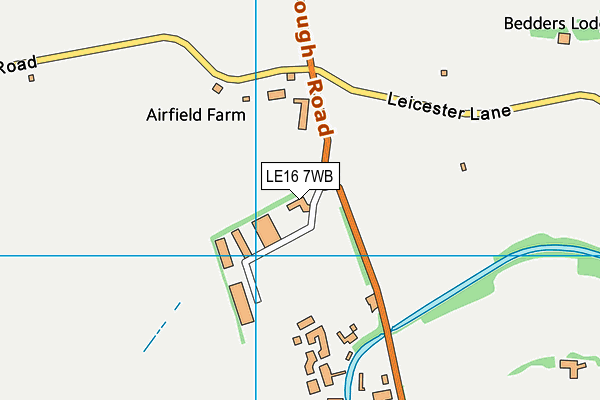 LE16 7WB map - OS VectorMap District (Ordnance Survey)