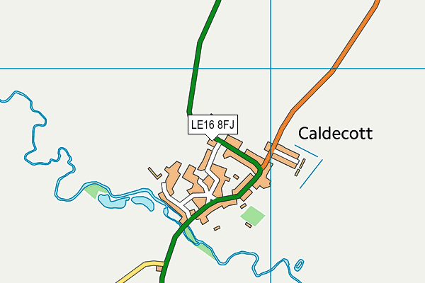 LE16 8FJ map - OS VectorMap District (Ordnance Survey)