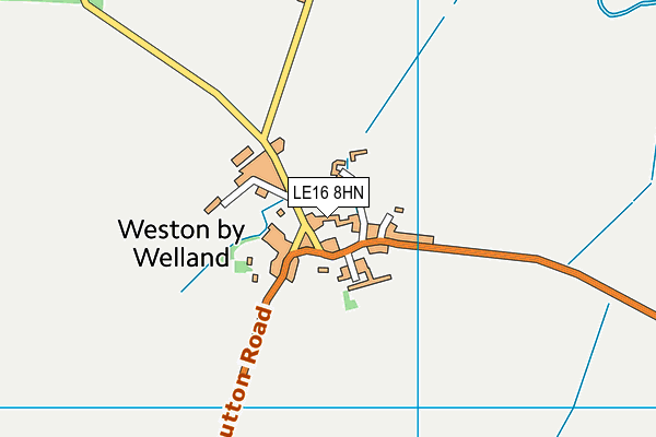 LE16 8HN map - OS VectorMap District (Ordnance Survey)
