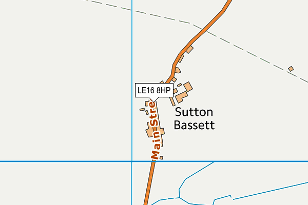 LE16 8HP map - OS VectorMap District (Ordnance Survey)