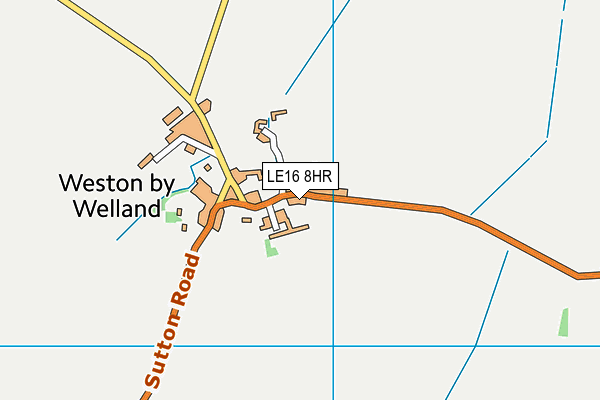 LE16 8HR map - OS VectorMap District (Ordnance Survey)