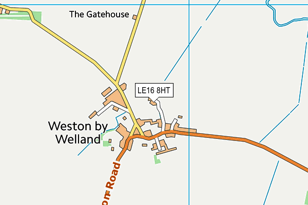 LE16 8HT map - OS VectorMap District (Ordnance Survey)