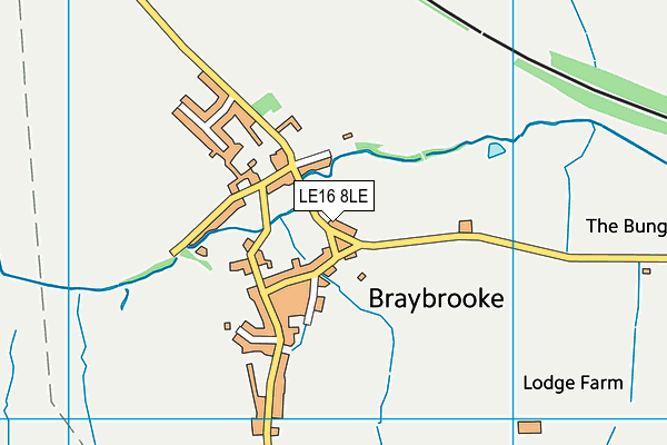 LE16 8LE map - OS VectorMap District (Ordnance Survey)