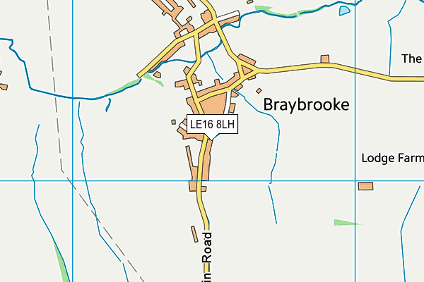 LE16 8LH map - OS VectorMap District (Ordnance Survey)