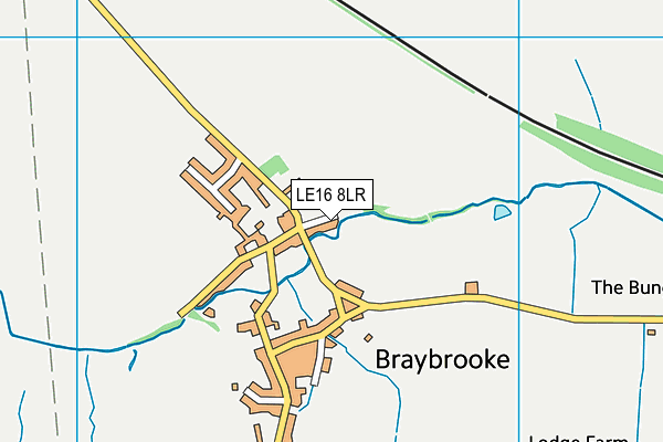 LE16 8LR map - OS VectorMap District (Ordnance Survey)