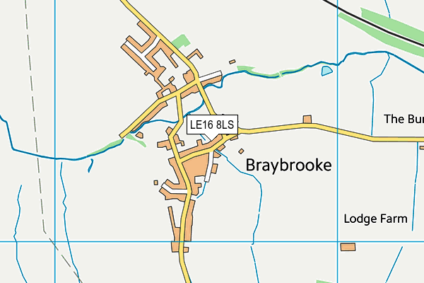 LE16 8LS map - OS VectorMap District (Ordnance Survey)