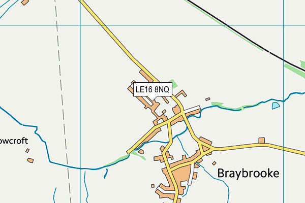 LE16 8NQ map - OS VectorMap District (Ordnance Survey)
