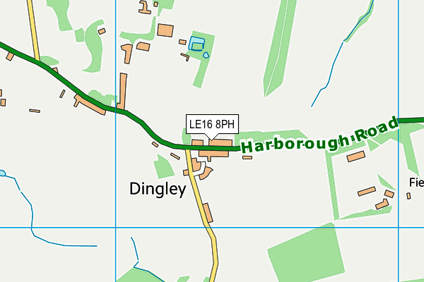 LE16 8PH map - OS VectorMap District (Ordnance Survey)