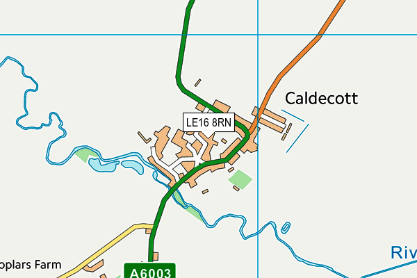 LE16 8RN map - OS VectorMap District (Ordnance Survey)