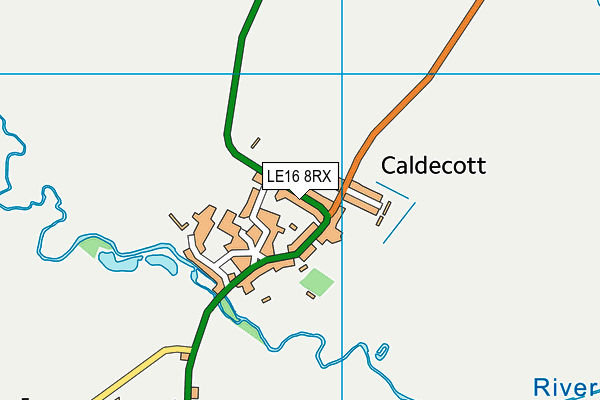 LE16 8RX map - OS VectorMap District (Ordnance Survey)