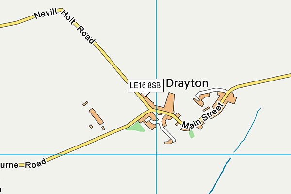 LE16 8SB map - OS VectorMap District (Ordnance Survey)