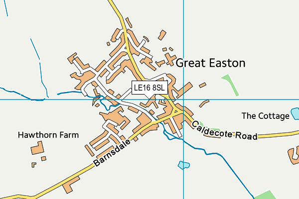 LE16 8SL map - OS VectorMap District (Ordnance Survey)