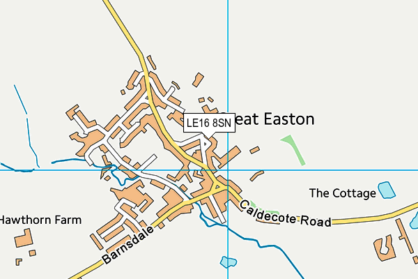 LE16 8SN map - OS VectorMap District (Ordnance Survey)