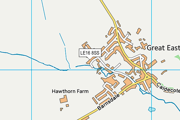 LE16 8SS map - OS VectorMap District (Ordnance Survey)