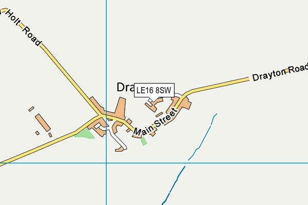 LE16 8SW map - OS VectorMap District (Ordnance Survey)
