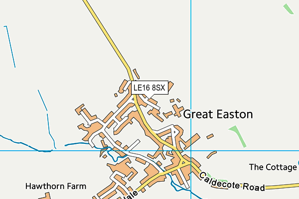 LE16 8SX map - OS VectorMap District (Ordnance Survey)