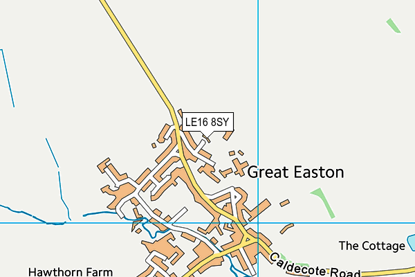 LE16 8SY map - OS VectorMap District (Ordnance Survey)