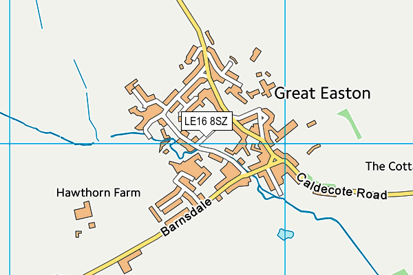 LE16 8SZ map - OS VectorMap District (Ordnance Survey)