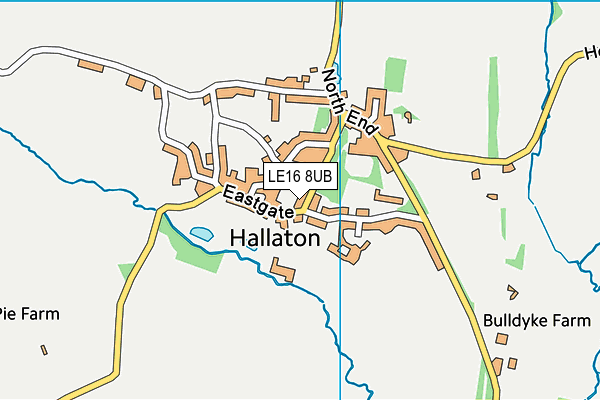 Map of HALLATON COTTAGES LTD at district scale